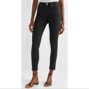 Madewell High Rise Skinny Black Frost Jeans